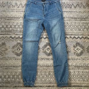 Zanerobe Light Denim Distressed Slingshot Jeans 32